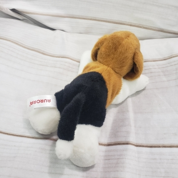 Aurora Homer Beagle Dog Mini Flopsie 8 Inch Plush Stuffed Animal 2019 - Picture 4 of 6
